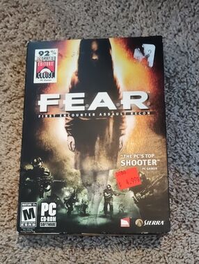 F.E.A.R. PC Game - Black & Orange Cover